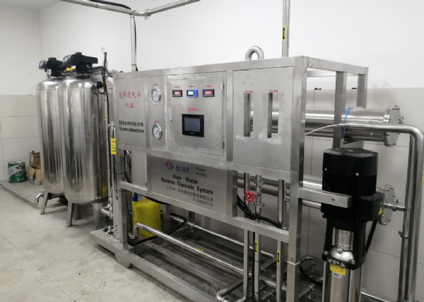 山東4T單級反滲透食品用水安裝調(diào)試完成